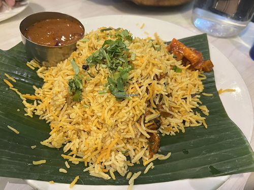 Dum briyani  at Gokul Raas Vegetarian - Little India in Central Singapore