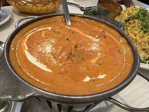 Butter chicken  at Gokul Raas Vegetarian - Little India in Central Singapore