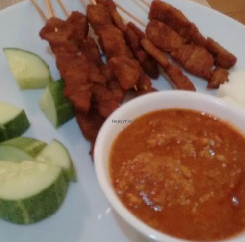 Satay at Gokul Raas Vegetarian - Little India in Central Singapore
