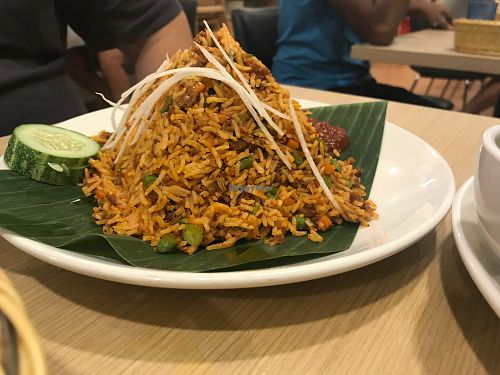 Nasi goreng sambal at Gokul Raas Vegetarian - Little India in Central Singapore