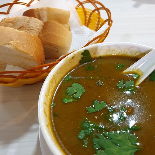 Sup kambing at Gokul Raas Vegetarian - Little India in Central Singapore