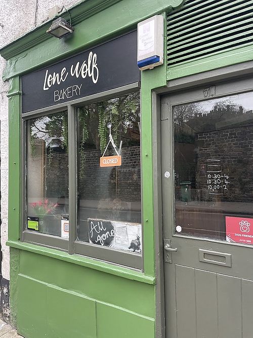 Selection of vegan brownies, cookies and pastries available. Non dairy milk available for drinks. at Lone Wolf Bakery in Lancaster