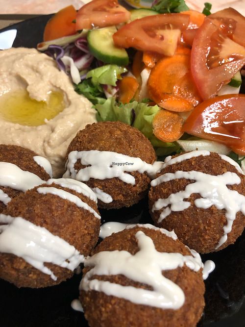 Falafel plate  at Falafel Time in Besancon