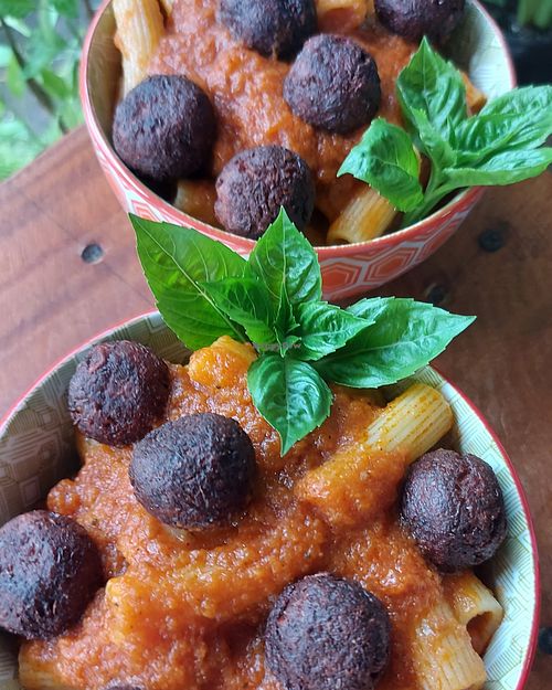 Pasta Marinara #Veganuary at vegantamarindo in Tamarindo