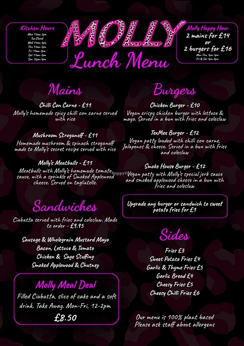  at Molly Coffee House  in Nottingham