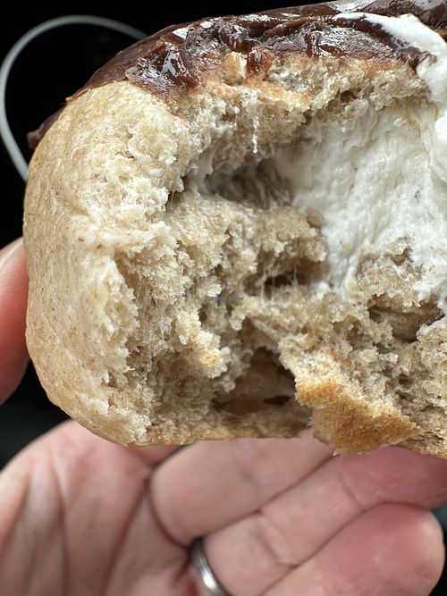 The flour is a bit more healthy than your regular donuts 🍩   at HoochMKE in Milwaukee