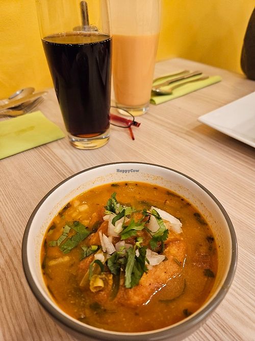 Vada soup at Madras Mania in Heidelberg