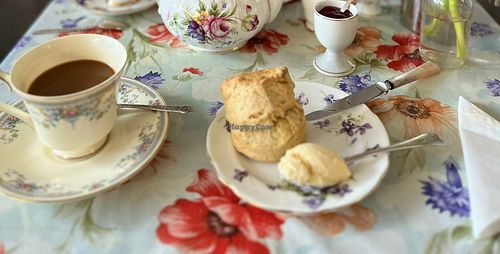 Vegan scoon at Tea Darling in West London