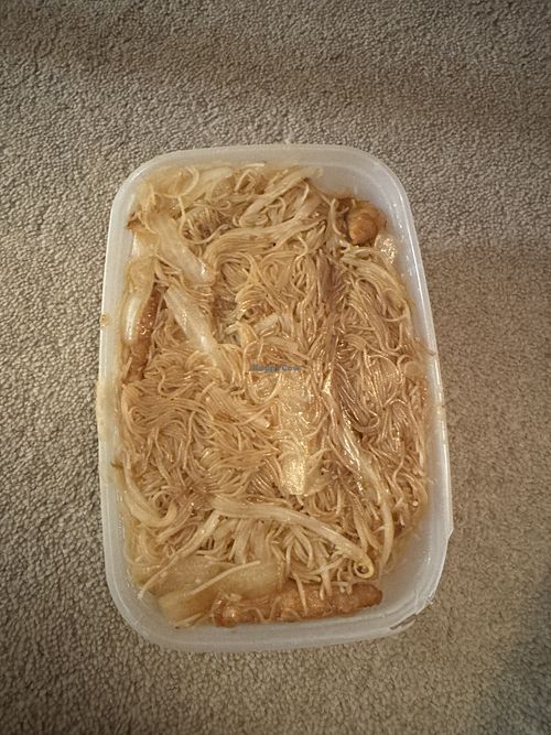 Singapore noodles with chicken  at Golden City in Tipton