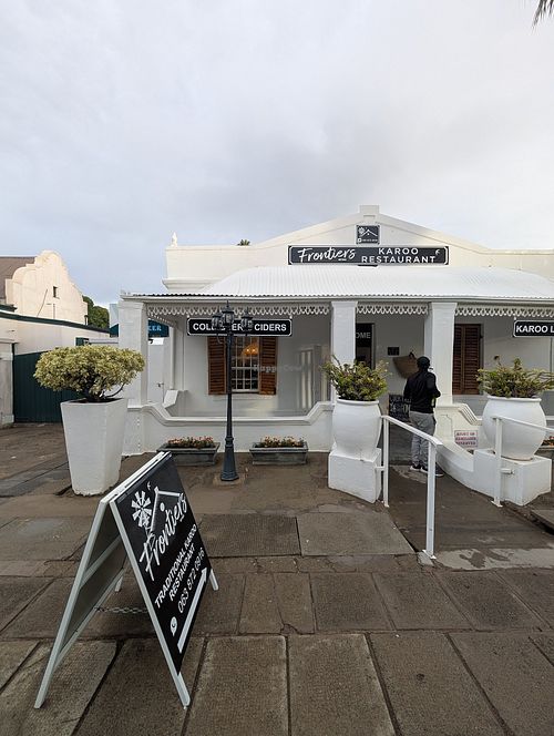 Outside at Frontiers Restaurant in Eastern Cape