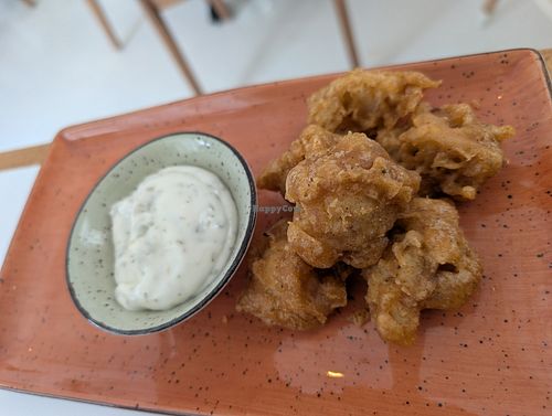 Cauliflower fritters at Frontiers Restaurant in Eastern Cape