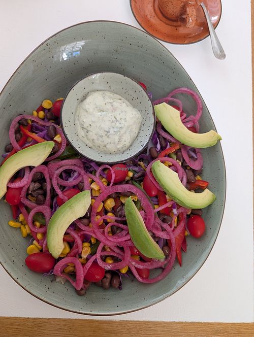 Roast sweet potato salad at Frontiers Restaurant in Eastern Cape