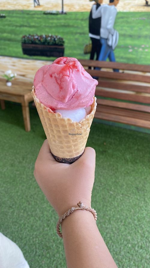 Cascão e cestinha também são veganos!!!   at Santa Rita Sorveteria  in Indaiatuba