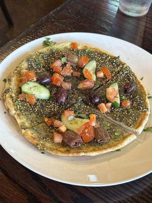 Zaatar Mankoushe  at Habibi Lebanon Bar & Grill in Davidson