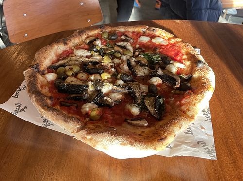 Large: probably 12”   at Leopard Pie in Salford