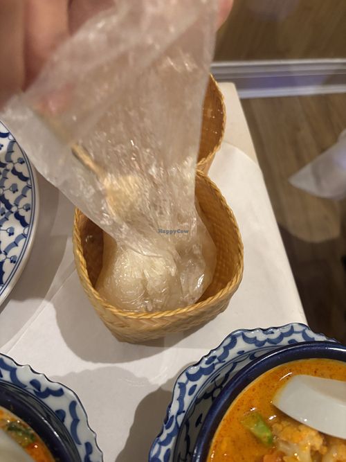 Thai sticky ricee  at Auntie's Thai Restaurant in St Neots