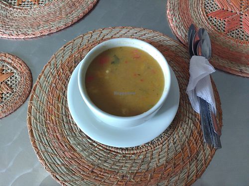 Soup at Govinda's in Barranquilla