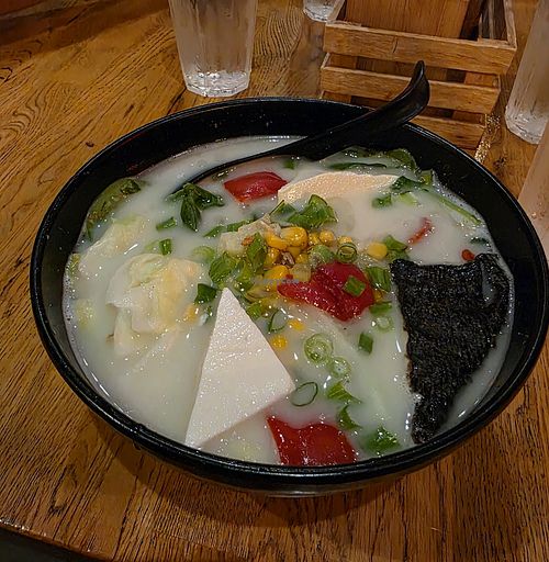 veggie ramen at Yoshi Ramen in Daly City