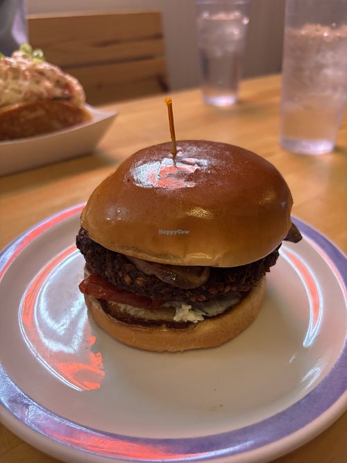 Vegan burger  at The Governor in Milford
