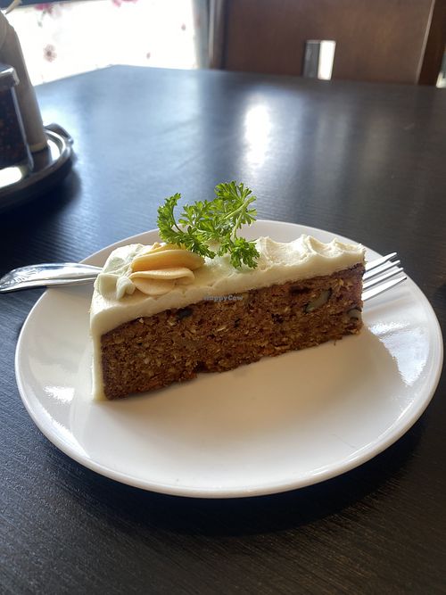 Vegan Carrot 🥕 Cake 💗  at Veggie Garden in Mountain View