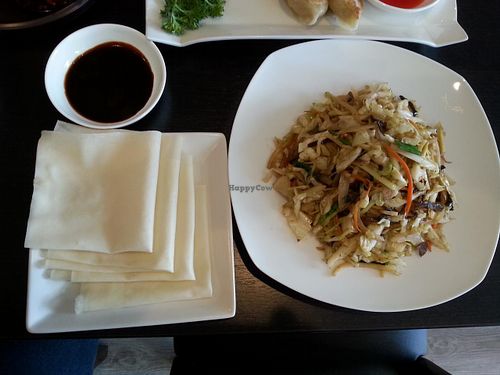 Mu-shu veggies at Veggie Garden in Mountain View