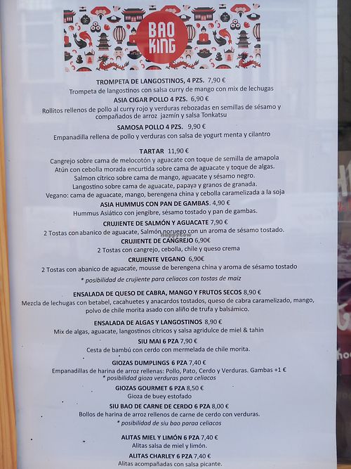 Carta at Bao King in Santander