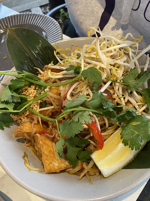 Vegan pad Thai  at Von Thai in Adelaide