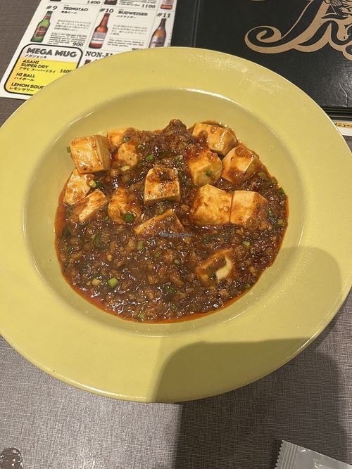 mapo tofu  at Golden Tiger Udagawacho in Tokyo