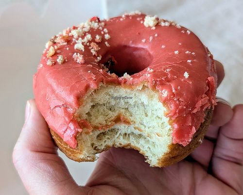 Vegan strawberry shortcake at Doce Donut Co  in Seattle