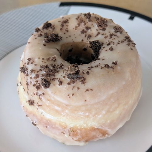 Vegan salted chocolate miso at Doce Donut Co  in Seattle