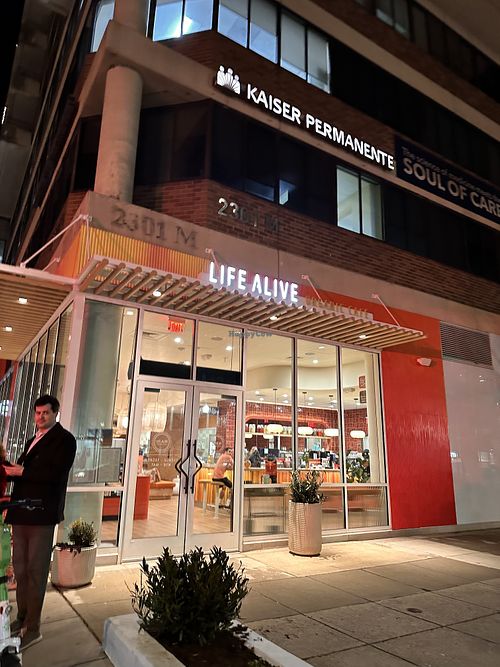   at Life Alive Organic Cafe in Washington
