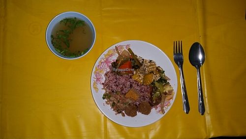 sampler plate with soup at Jay - Prajaksinlapacom Road in Udon Thani