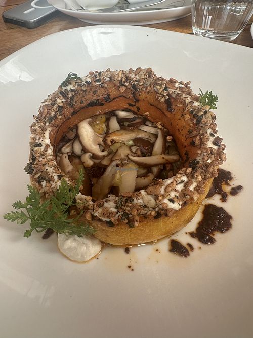 Jasper fired butternut pumpkin   at Donovans in St Kilda