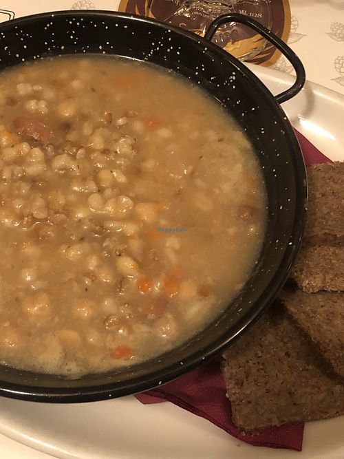 Bean and grain soup  at Connery in Turin