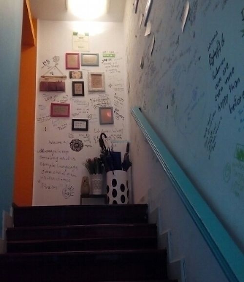 Wall of comments at Nishta at Nishta in Zagreb