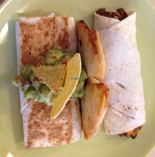 Vegan Mexican dish at Nishta in Zagreb