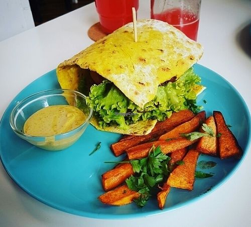 burger :) at Nishta in Zagreb