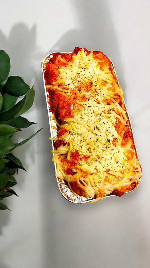 Vegan lasagna- available gluten free at Lovin' Every Bite in Crossville