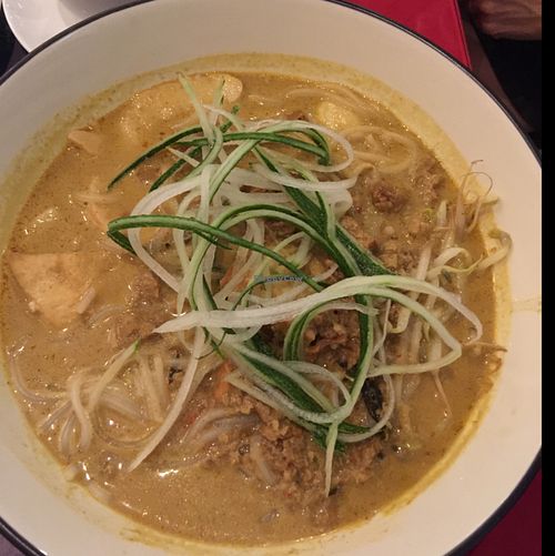 Nonya Laksa at Loving Hut in Central Singapore