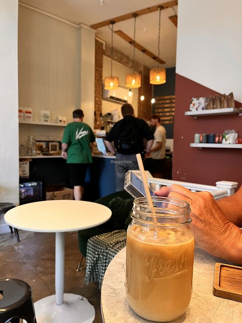 iced oat latte  at Bean & Leaf Coffee House  in Coventry