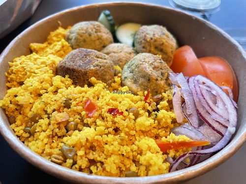 Falafel salad  at Blomsø Bakeri og Konditori in Harstad