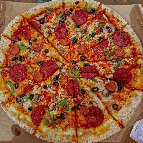 Vegan works pizza #Veganuary at Papa Johns in Birmingham
