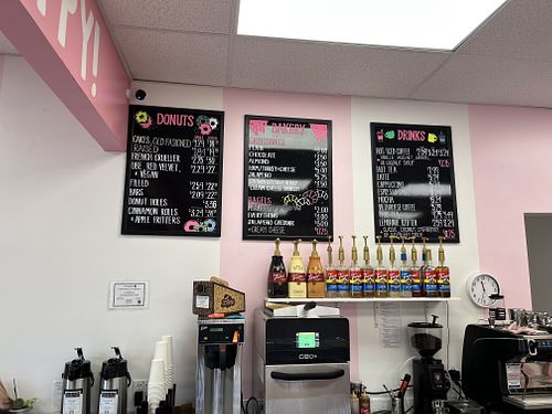 Full menu  at Fluffy Donuts in Davis