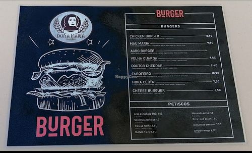 Vegan option-Agro burger #Veganuary at Dona Maria in Leiria
