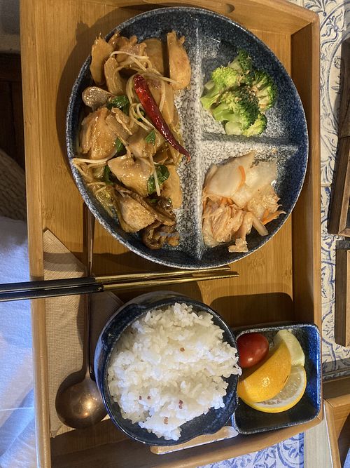 Lions mane meal set  at 鳥ㄚ Niao A in New Taipei City