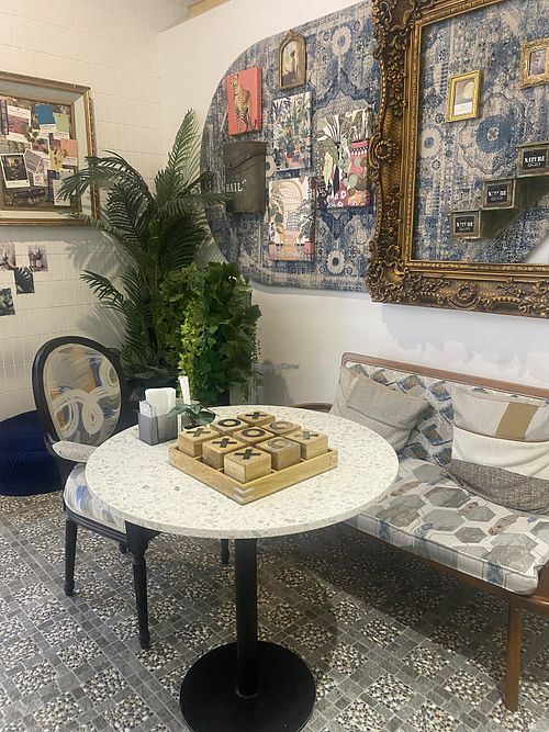 Seating area  at Healthy Vibes in Doha