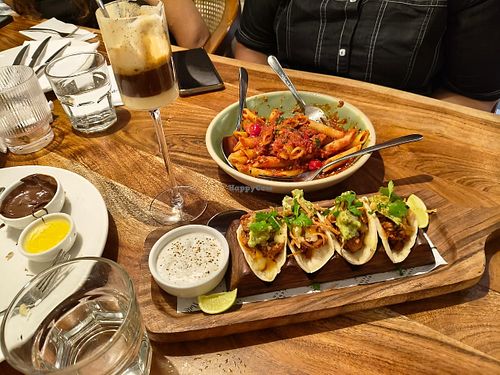 Tacos and penne arabiatta at The Nutcracker - Jio World Drive in Mumbai