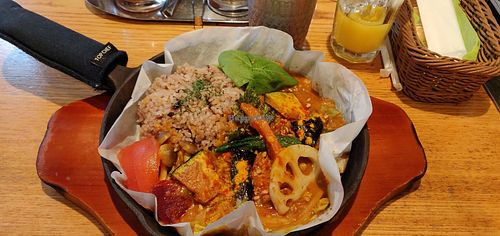 Vegetable curry at Teppan Curry Shoen in Tokyo