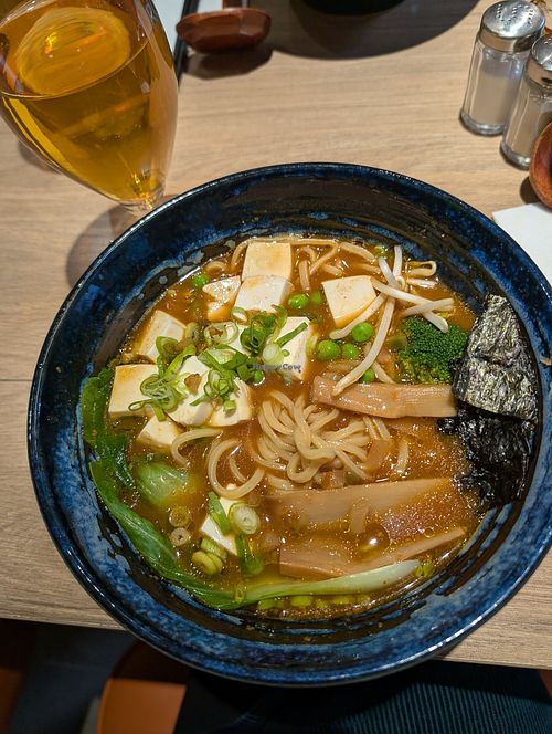 Vegan ramen at Ramen World in Helsingoer