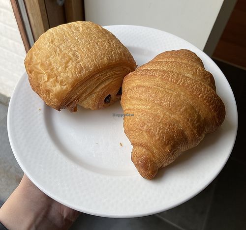 Pain au chocolat and croissant  at MAINS  in Uccle